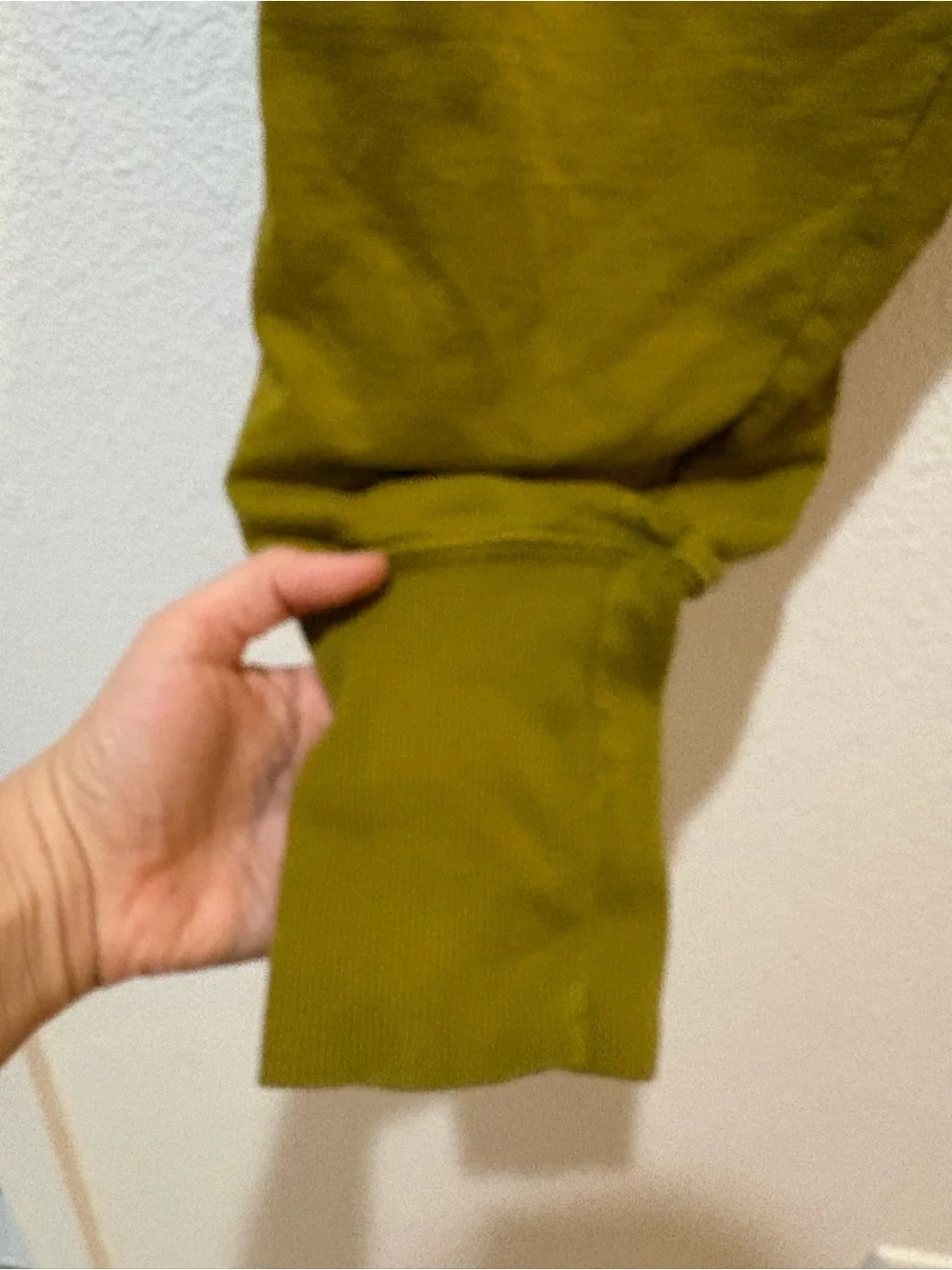 Big Bud Press M Olive Green Women's Drawstring Joggers FLAWED